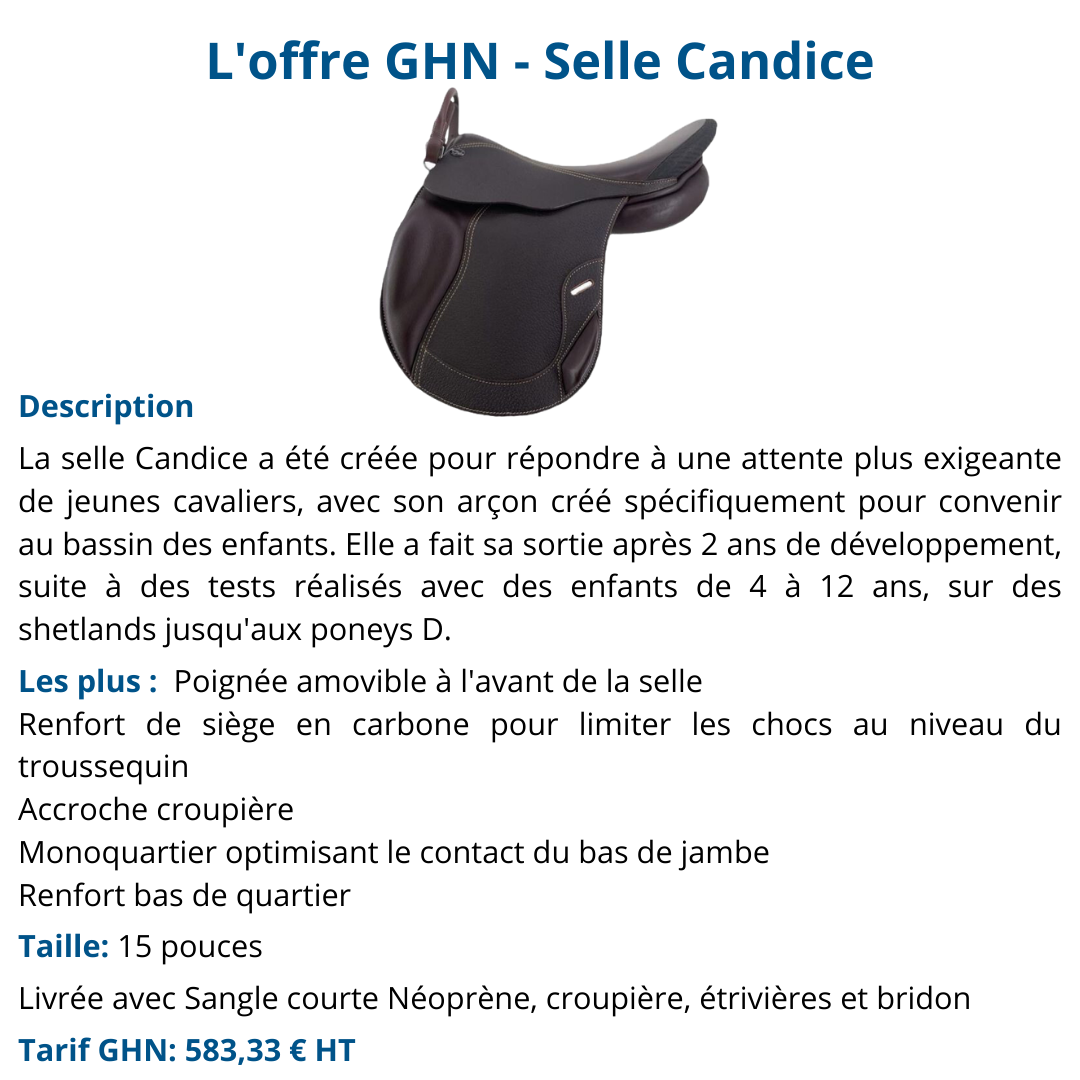 selle candice  platinium sellier