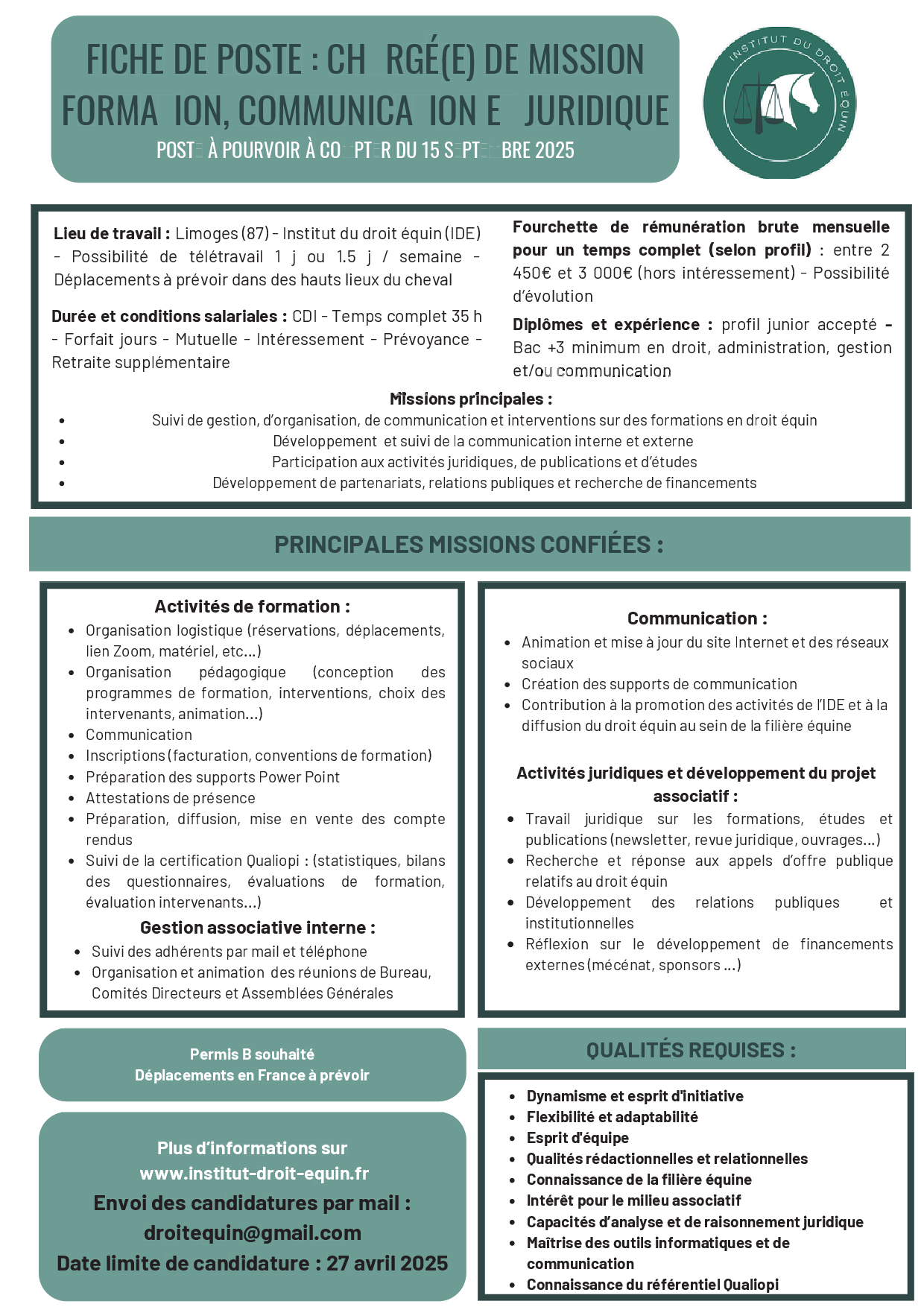 offre d'emploi